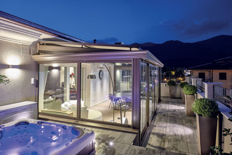 Un giardino d’inverno nelle Prealpi bresciane