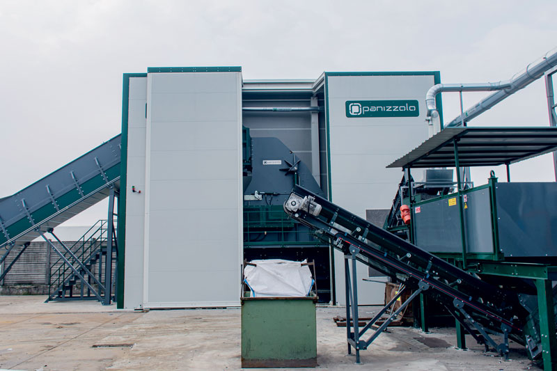 The new Panizzolo Mega 1100 mill at the end of the commissioning of the plant in Deral
