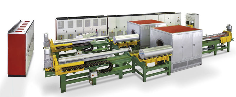 Riscaldatore a induzione GMS per billette di alluminio