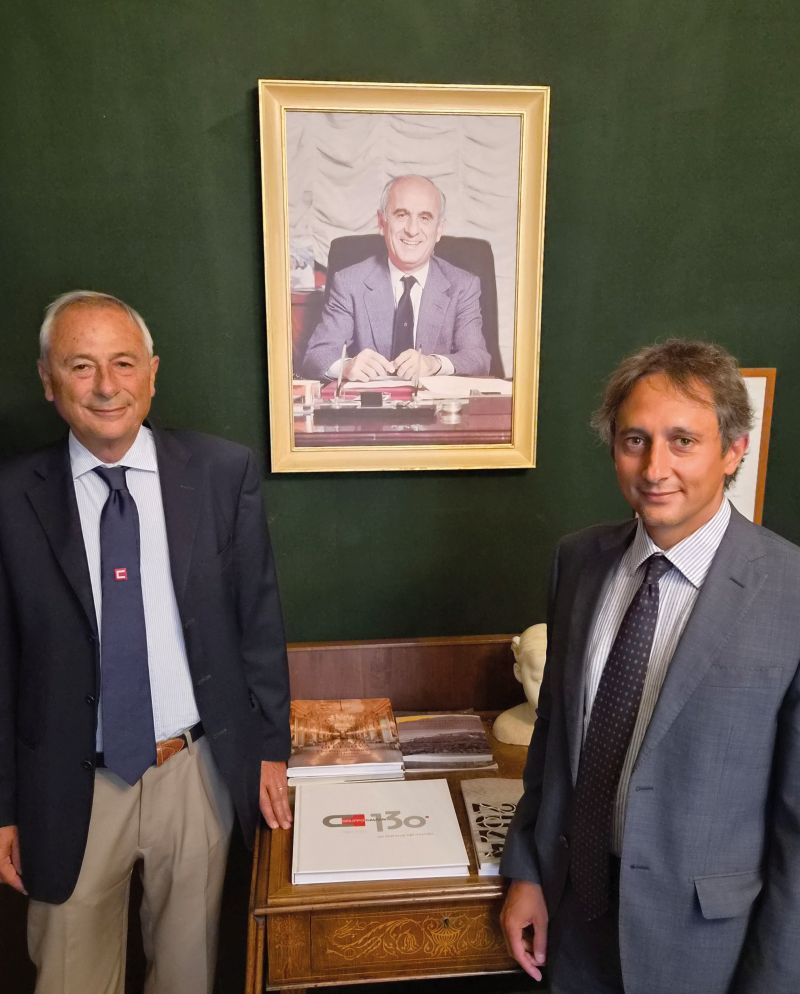 Da sinistra, il Presidente di Alluminio di Qualità Ernesto Cauvin con il CEO Mattia Marconi