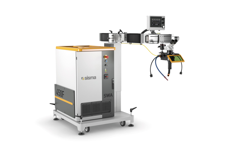 SWA è l’innovativo sistema di saldatura laser e riparazione stampi presentato da Sisma con sorgente in fibra.