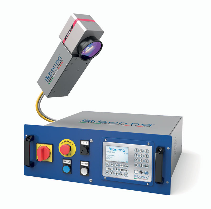 Berma propone la marcatrice laser anche in versione stand alone (modello FOCUS) e con gestione controllata dell’asse Z.