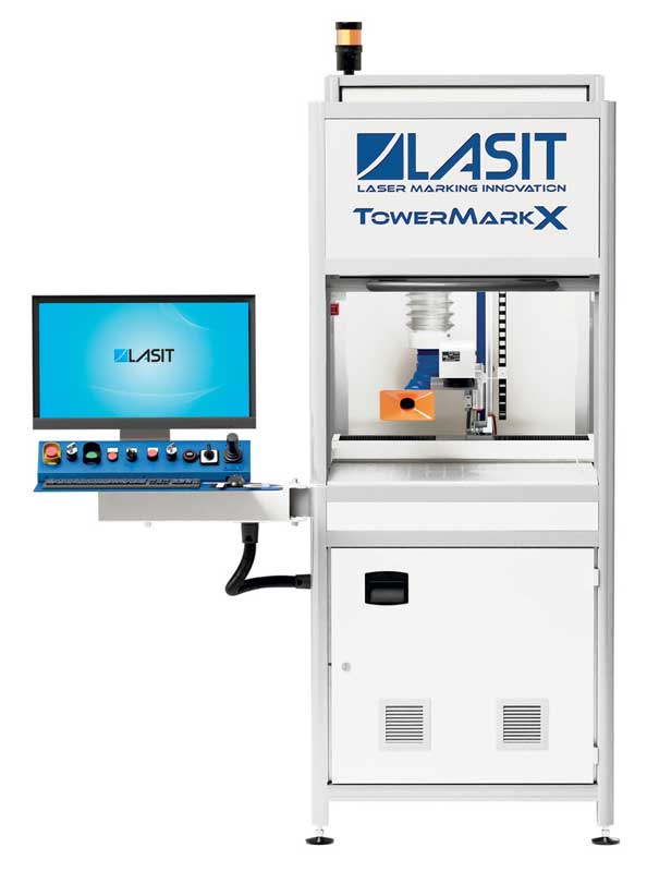 Il marcatore laser a banco fisso TowerMark X di LASIT è estremamente versatile.