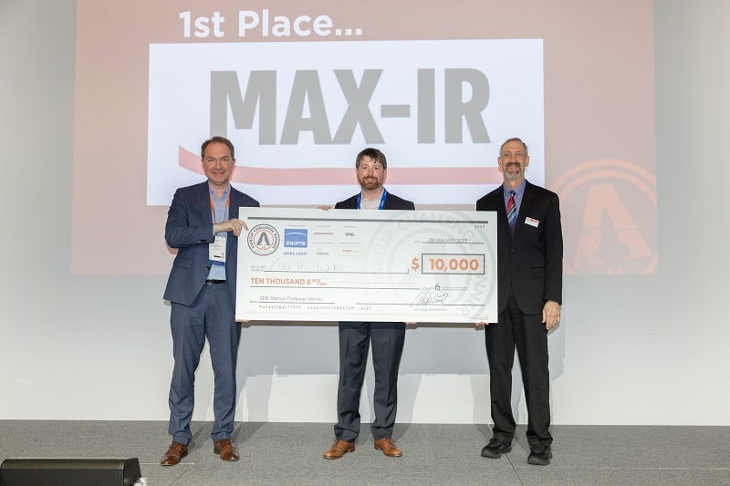Max-IR Labs è stata proclamata vincitrice del primo premio di 10.000 dollari della 15a edizione della SPIE Startup Challenge.