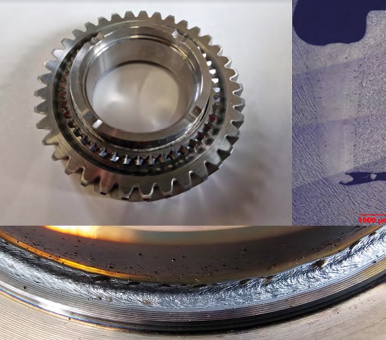 Figura 2. Saldatura laser di ingranaggi per cambi automotive (spessore 5 mm).