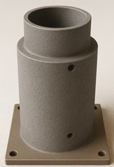 Figura 4 - Il cilindro mantecatore realizzato in PBF-LB (AISI 316L).