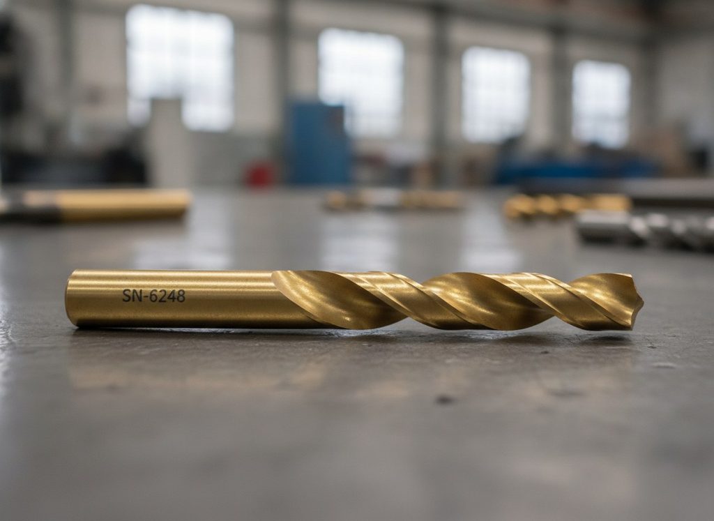 Su rivestimento TiN il contrasto si ottiene a bassissima energia: caratteri nitidi senza delaminazione né alonatura del bordo.