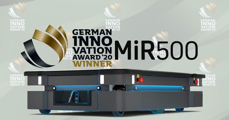 MiR500 ha vinto il premio German Innovation Award 2020 partner di klainrobotics vince il german innovation award 2020 Partner di KLAINrobotics vince il German Innovation Award 2020 MIR500Awards 1
