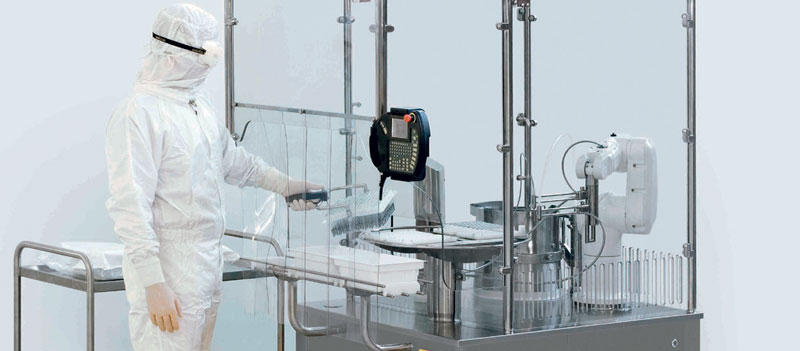 Grazie al robot per camera bianca Stäubli TX60, il sistema Cellmate può automatizzare processi di cultura cellulare.