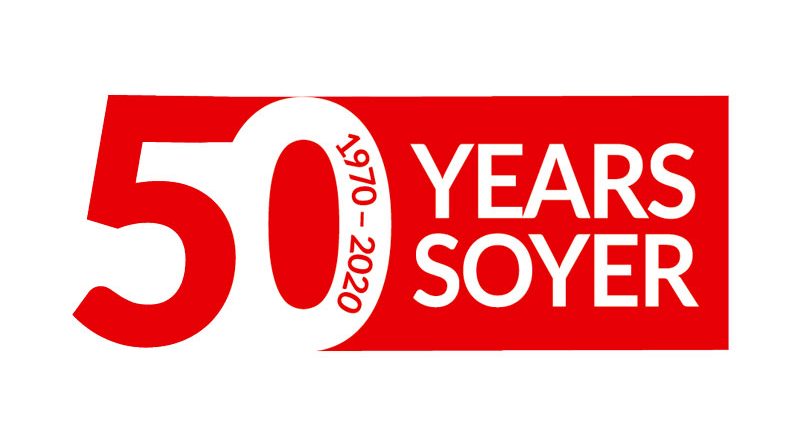 Soyer, partner di E.O.I. Tecne, ha compiuto 50 anni partner Un partner 50enne! Logo 50years 800x445