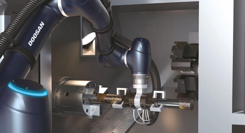 Homberger distribuisce i cobot di Doosan Robotics.