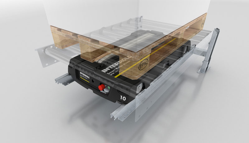 Lo Smart Pallet Mover di Interroll è una soluzione di movimentazione che risponde alle richieste di Industria 4.0.