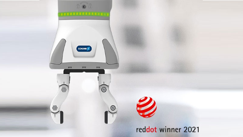 La pinza EGH di SCHUNK vince il Red Dot Design Award 2021.