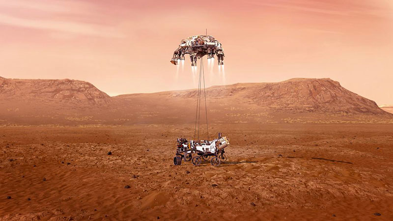 Le viti a rulli satelliti di Ewellix sono atterrate su Marte.