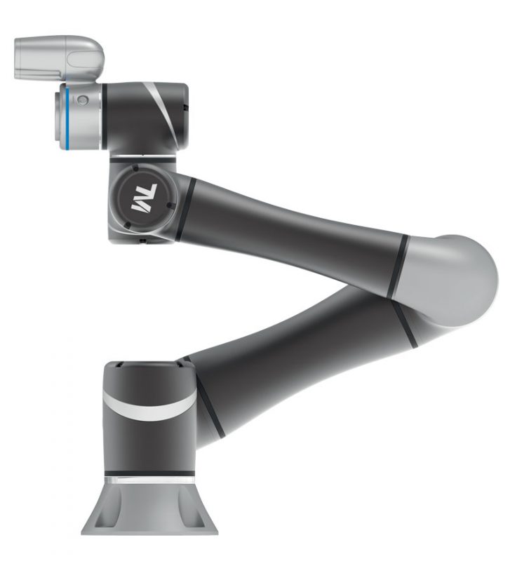 TM5-700 is  a six-axis collaborative robot with a payload  of 6 kg and  an outreach  of 700 mm.