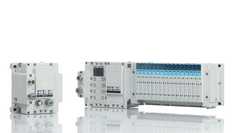 Il sistema EX600-W di SMC consente la riduzione dei cavi e dei connettori.