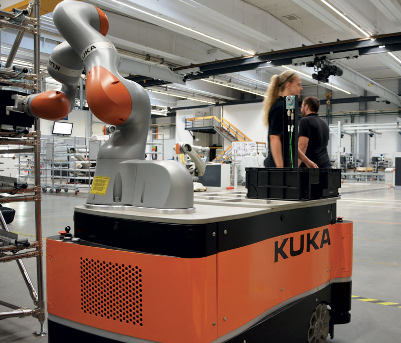 Le soluzioni di robotica mobile collaborativa sono ideali per diverse applicazioni. kuka Ogni applicazione ha la sua soluzione 4 KUKA