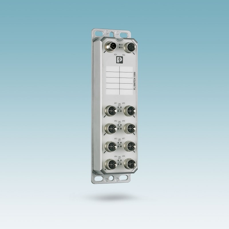 Switch unmanaged con grado di protezione IP67 di Phoenix Contact.