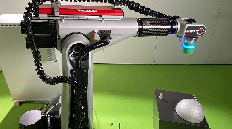 KEBA Industrial Automation ha realizzato un robot dimostrativo installando catene portacavi di KABELSCHLEPP. conduzione sicura dei cavi sui robot industriali Conduzione sicura dei cavi sui robot industriali Kabelschlepp KEBA 800x445