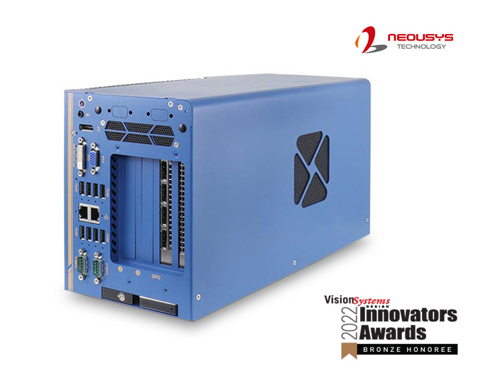 Neousys Technology honoured by Vision Systems Design 2022 Innovators Awards program for its machine vision Nuvo-8108GC-QD series.