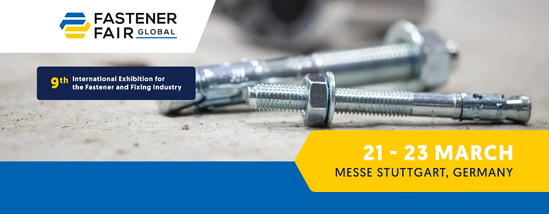 Dal 21 al 23 marzo si terrà a Stoccarda Fastener Fair Global.