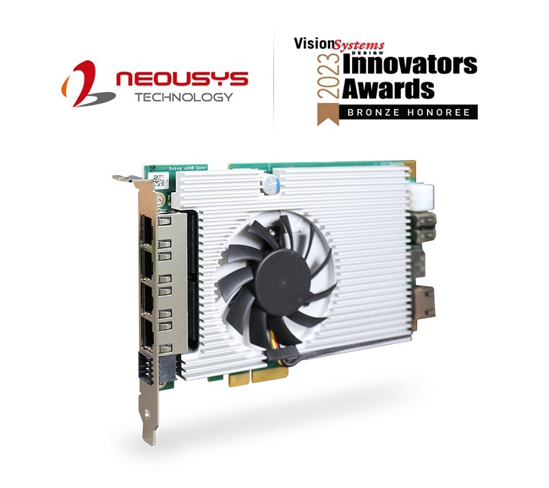 Neousys Technology è stata premiata dal Vision Systems Design 2023 Innovators Awards Program.