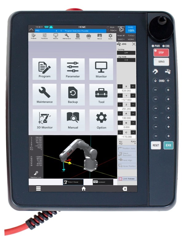 La nuova teaching box di Mitsubishi Electric accelera l’impiego del robot MELFA.