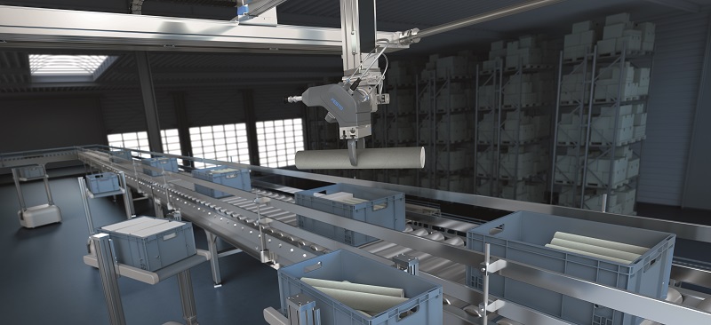 Il software di Bin Picking GripperAI di Festo rileva gli oggetti in modo indipendente e calcola i migliori punti di presa in base alla situazione.