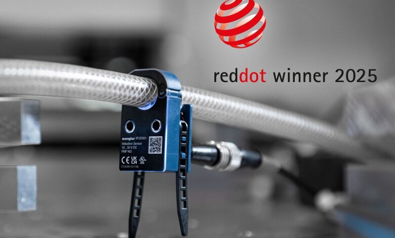 Red Dot Award 2025: i sensori induttivi ad anello di wenglor premiati per il loro design innovativo e funzionale