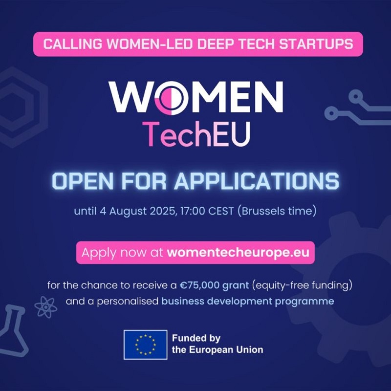 Il bando per la quarta edizione di Women TechEU è aperto fino al 4 agosto. 