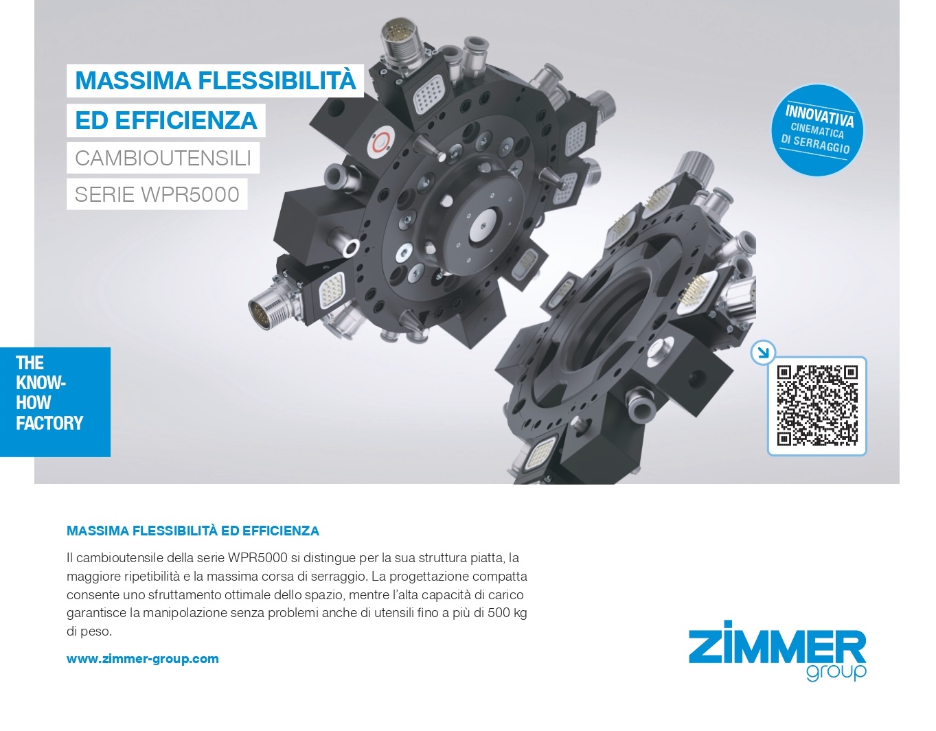 Nuovi cambioutensili Zimmer serie WPR5000
