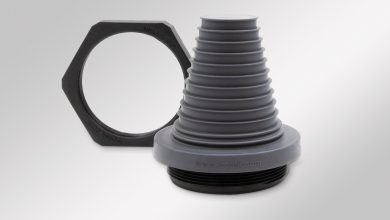 Il nuovo passacavo della serie KEL-DPF-OD di icotek è stato sviluppato appositamente per condizioni ambientali estreme.