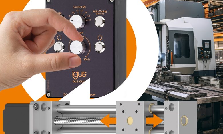 Con la nuova unità di controllo drylin, gli assi lineari motorizzati possono essere messi in funzione in soli due minuti. (Fonte: igus SE & Co. KG)