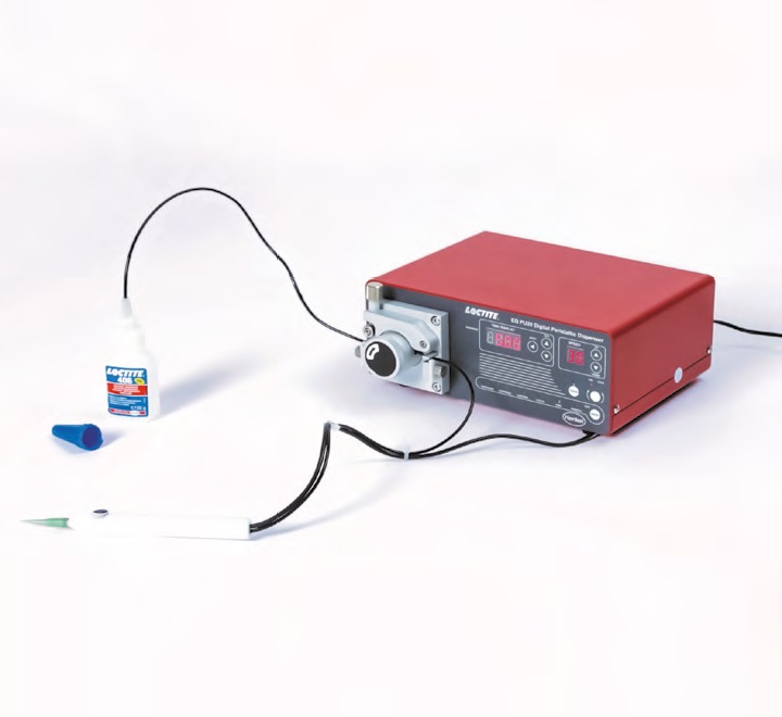 LOCTITE PU20 è il dosatore volumetrico semiautomatico per l’applicazione di precisione di adesivi monocomponenti anaerobici e cianoacrilati fluidi. 