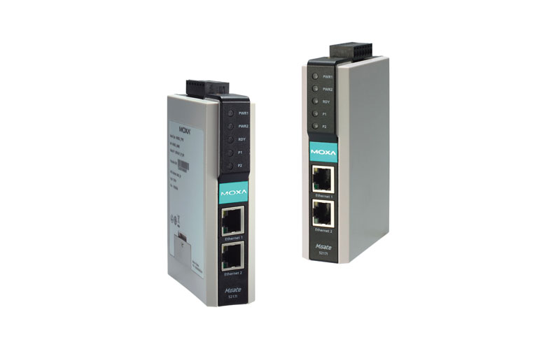 I gateway di protocollo MGate 5217 garantiscono un funzionamento continuo in condizioni difficili.