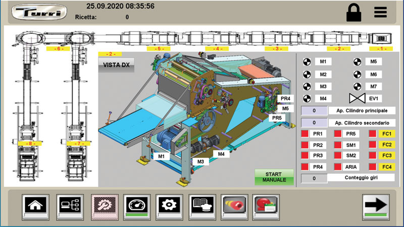 Grazie al PLC di Eaton XV300, è possibile accedere a tutti i parametri di funzionamento. Grazie al PLC di Eaton XV300, è possibile accedere a tutti i parametri di funzionamento.