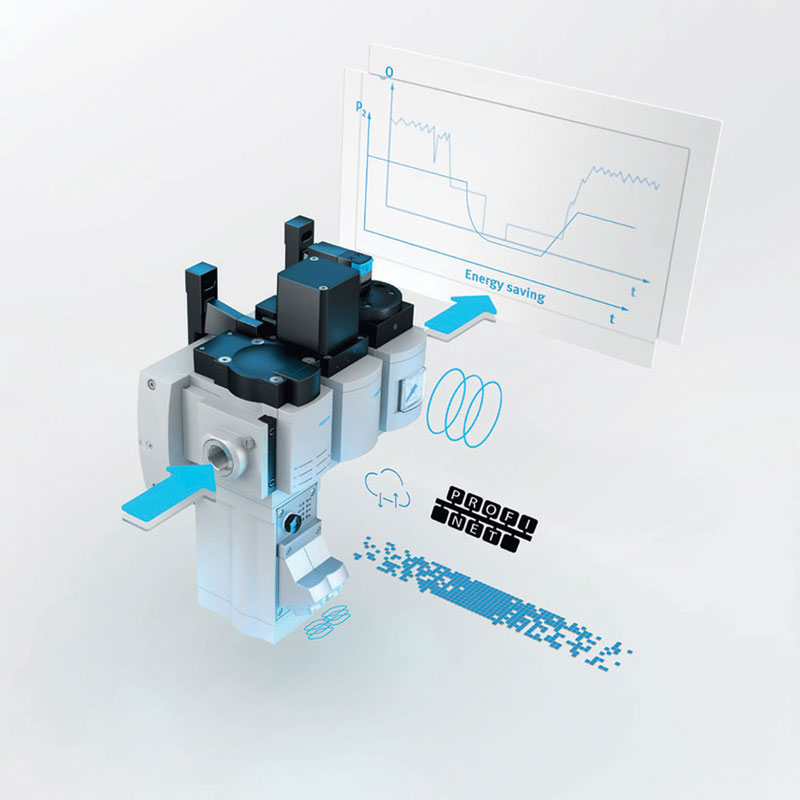 Sono possibili le connessioni PROFIbus, PROFInet, Ethernet/IP, Ethercat e Modbus/TCP. Sono possibili le connessioni PROFIbus, PROFInet, Ethernet/IP, Ethercat e Modbus/TCP.