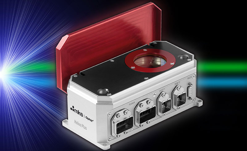 MKS ha sviluppato Ophir Helios Plus per misurazioni rapide della potenza laser in processi automatizzati. Lo strumento è in grado di misurare fino a 12 kW senza necessità di un raffreddamento ad aria o acqua supplementare.