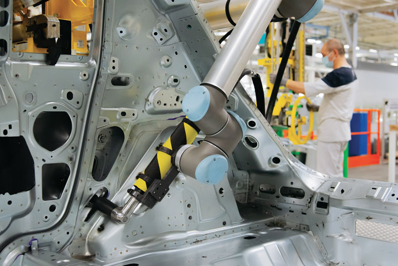 La gamma di cobot Universal Robots è caratterizzata dalla massima sicurezza.