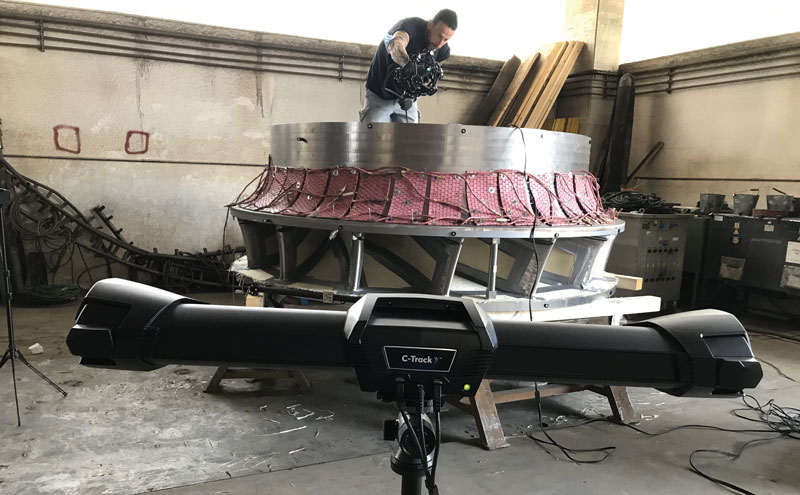 Controllo intermedio con Metrascan Creaform di una girante Francis per Franco Tosi Meccanica.