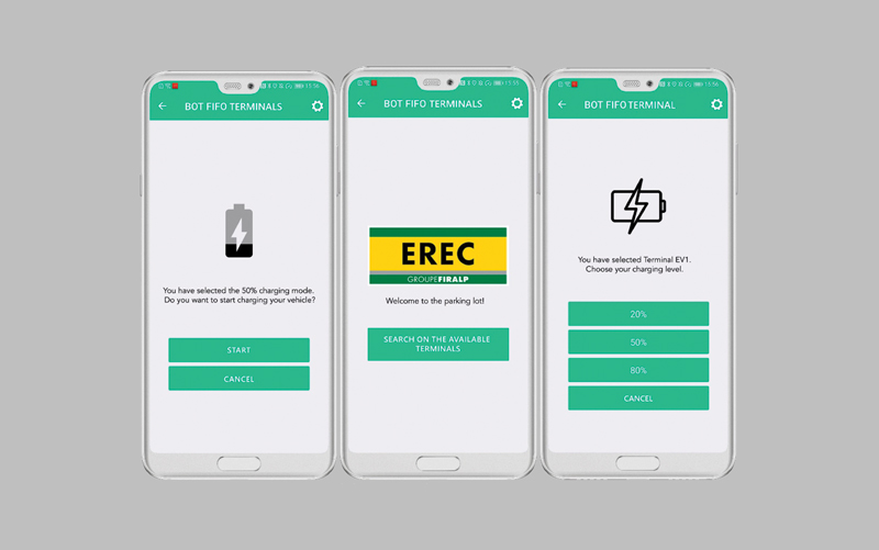 L’app SnapVue, con un’interfaccia grafica adattata alle esigenze del cliente.