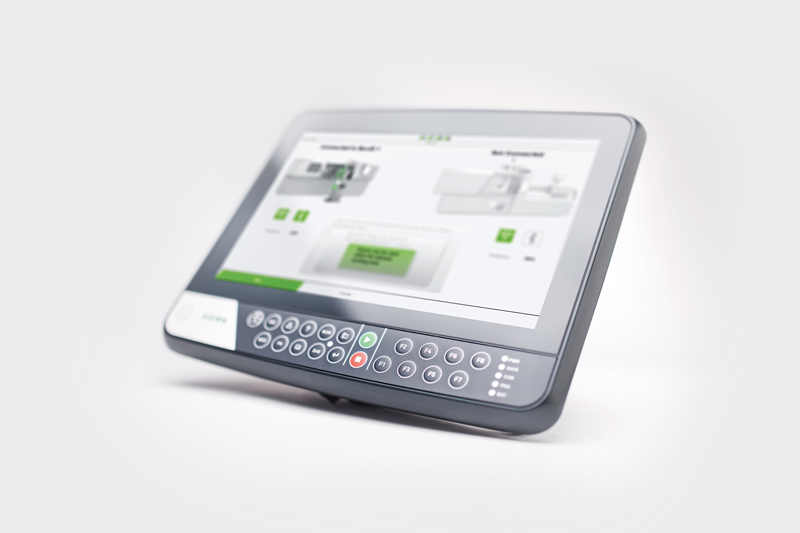 KeTop T155, un HMI wireless con touchscreen capacitivo e orientamento landscape.