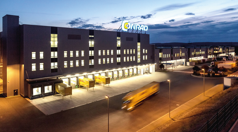 Dal centro logistico di Conrad a Wernberg, in Germania, partono in media 50.000 pacchi al giorno. © Conrad Electronic