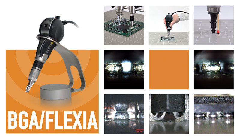 I sistemi di ispezione manuale BGA/Flexia montano fotocamere digitali da 5 megapixel.