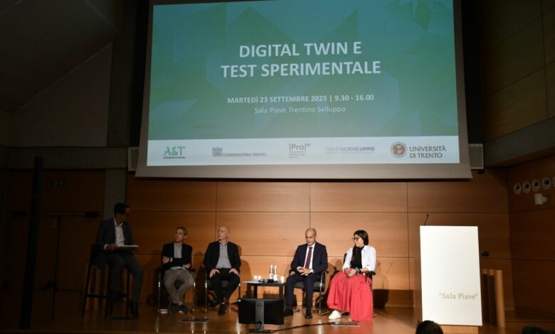 “Digital Twin e Test Sperimentale” è stato promosso da A&T, Trentino Sviluppo, ProM Facility, Confindustria Trento e Università di Trento e si inserisce nel percorso di avvicinamento alla fiera A&T Nordest che si terrà in ottobre a Vicenza