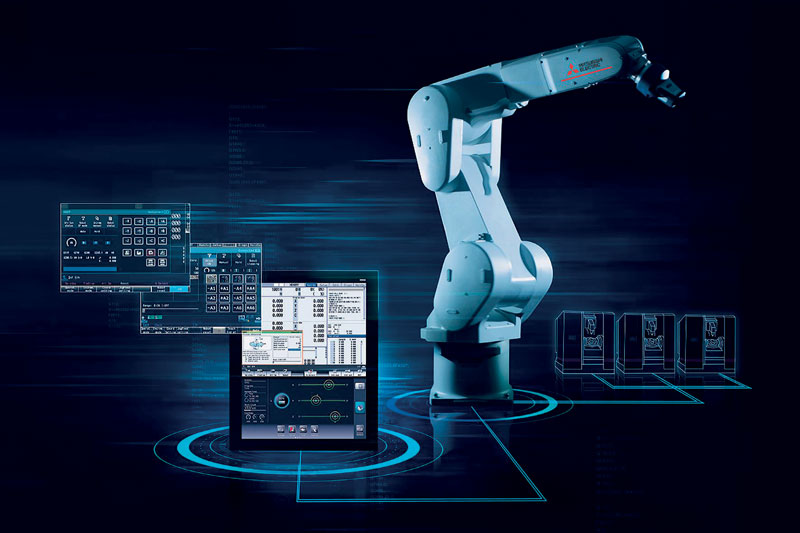 La funzione DRC (Direct Robot Control) consente agli operatori di macchine utensili di programmare rapidamente i robot direttamente dal pannello CNC utilizzando i codici G nel programma di lavoro, senza competenze specialistiche.