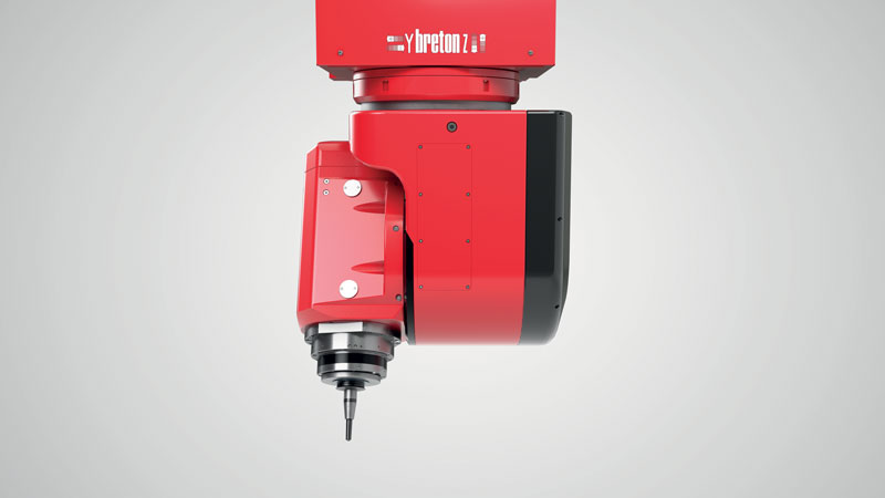 La testa Typhoon HD, dotata di motori Torque ad alta efficienza su entrambi gli assi.
