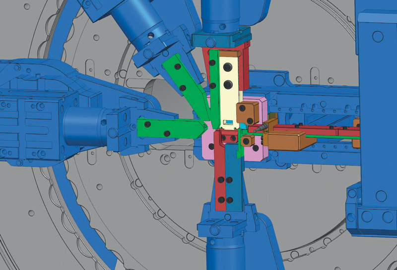 Attrezzatura Bihler “Lean Tool” su macchina Bihler RM-NC.