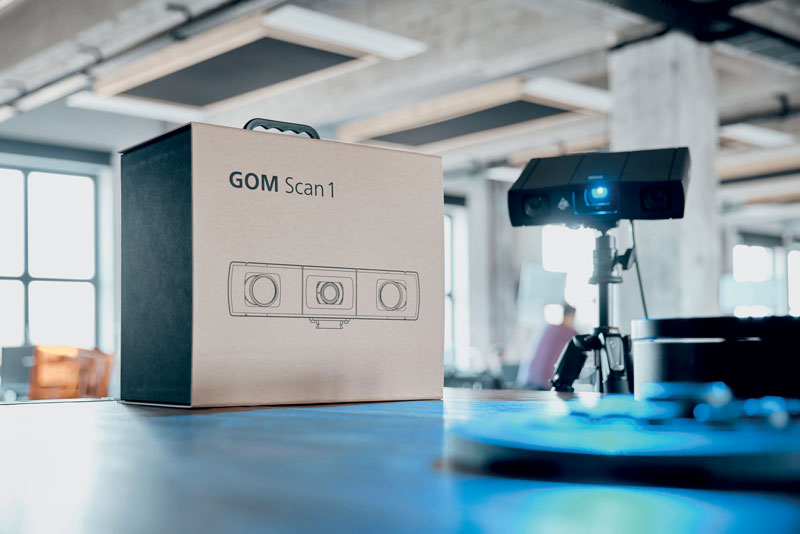 GOM Scan 1 è stato progettato con una forma compatta ma è dotato delle tecnologie di misura più avanzate.