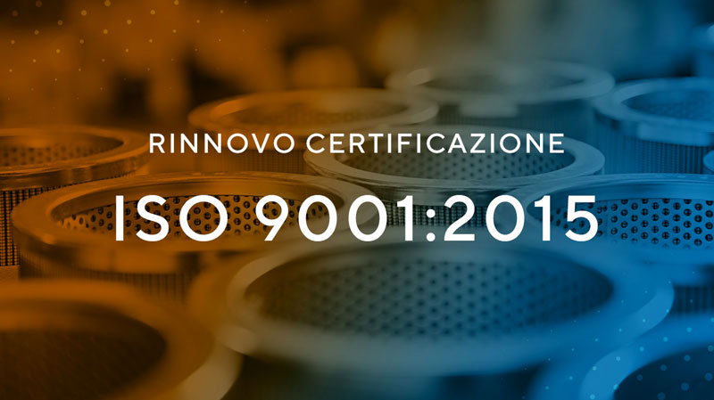 Nuova certificazione ISO 9001:2015